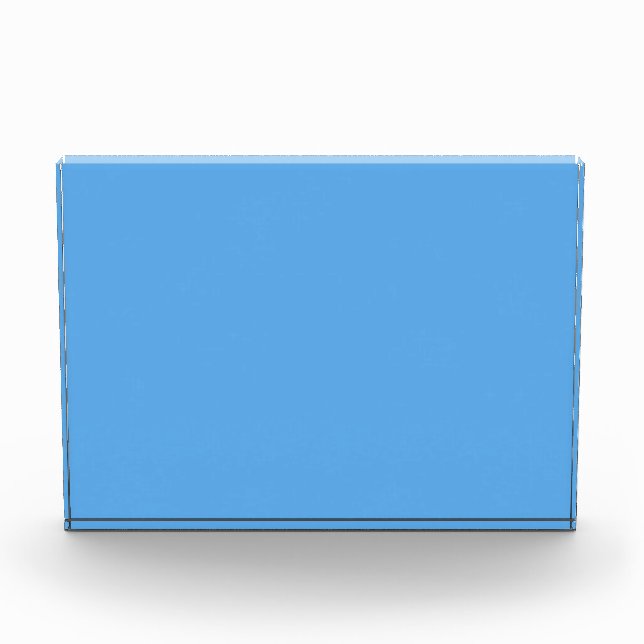 Blaue Jeans (feste Farbe) Fotoblock (Vorderseite)