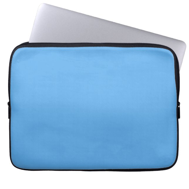 Blaue Jeans (feste Farbe) Laptopschutzhülle (Vorderseite)