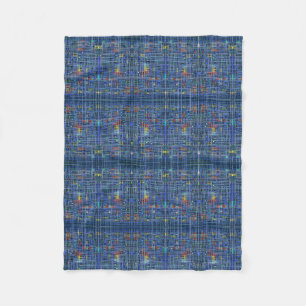 Blaue Jeans-Karodecken mit Kreuzgittermuster Fleecedecke