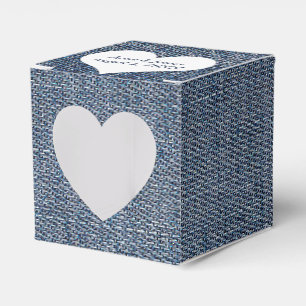 Blaue Jeans mit Herz Gefallen Box Geschenkschachtel