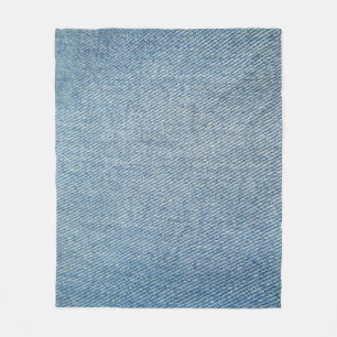 Blaue Jeans mit Säurewaschung, Denim-Textur. Fleecedecke