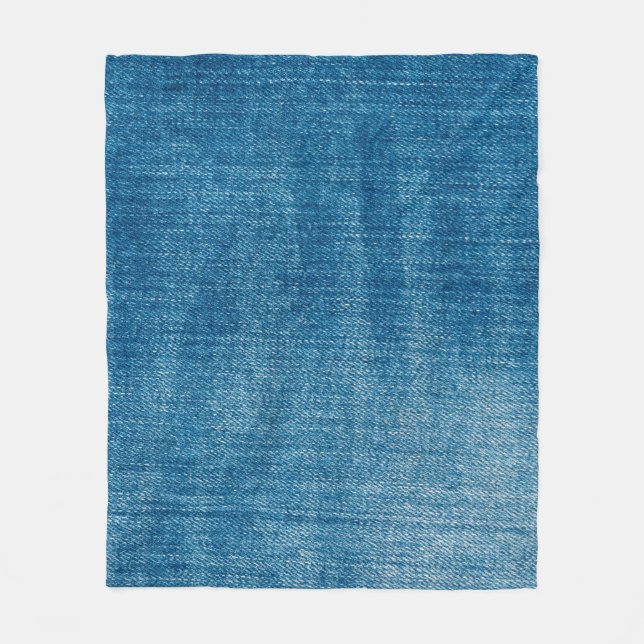 Blaue Jeans nahe sich. Blauer Denim Jean Fleecedecke (Vorderseite)