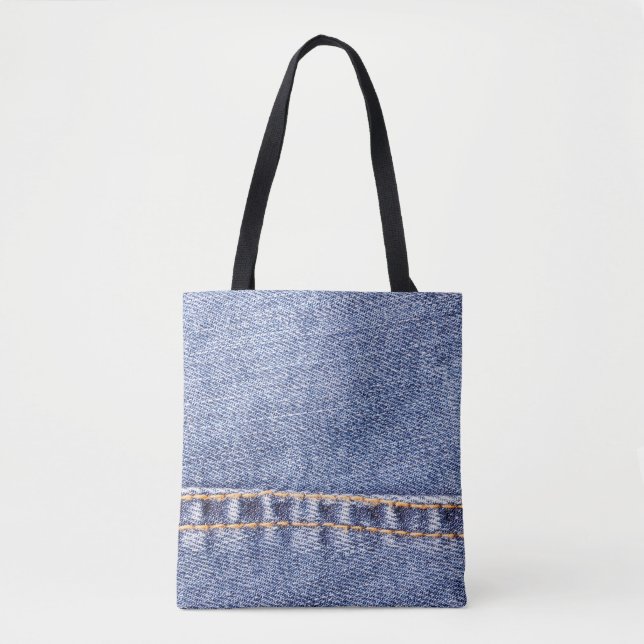 Blaue Jeans nähen Textur in der Nähe.  (Vorderseite)