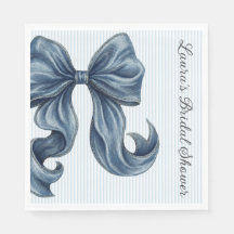 Blaue Jeans Schleife Brautparty
