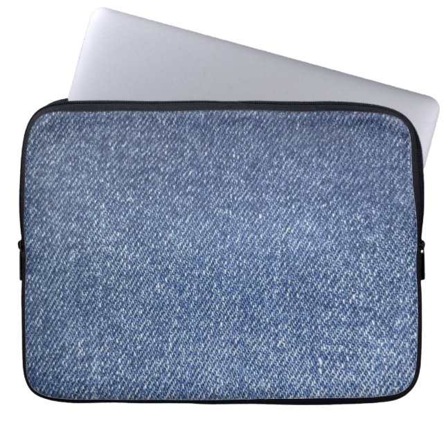 Blaue Jeans-Tablett-Hülle  Laptopschutzhülle (Vorderseite)