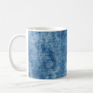 Blaue Jeans-Textur Kaffeetasse