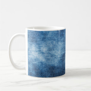 Blaue Jeans-Textur Kaffeetasse