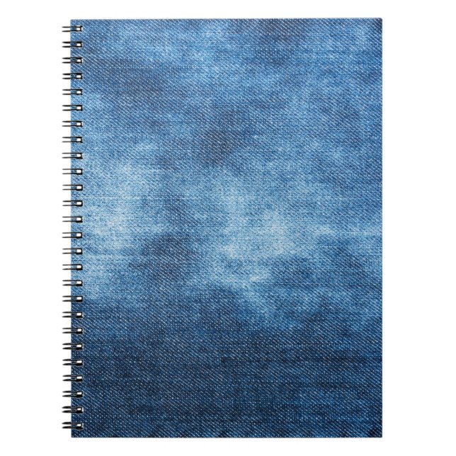 Blaue Jeans-Textur Notizblock (Vorderseite)