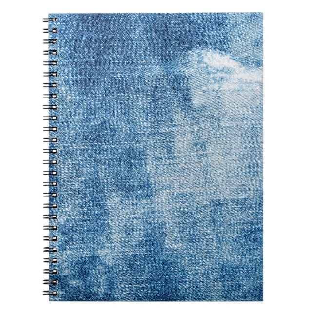 Blaue Jeans-Textur Notizblock (Vorderseite)