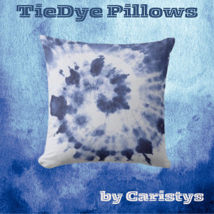 Blaue Jeans-Tie-Dye Kissen
