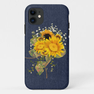 Blaue Jeans und Sonnenblumen Case-Mate iPhone Hülle