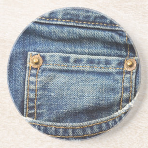Blaue Jeans-Untersetzer Sandstein Untersetzer