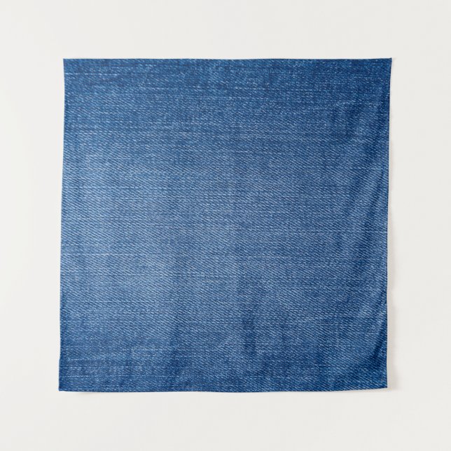 Blaue Jeans Wandteppich (Vorderseite)