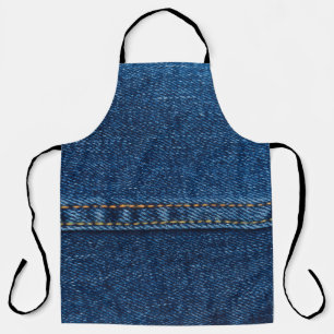 blaue Jeansjacke-Textur Schürze