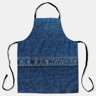 blaue Jeansjacke-Textur Schürze
