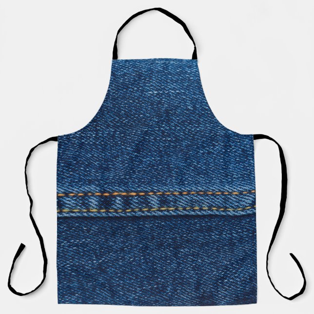 blaue Jeansjacke-Textur  Schürze (Vorderseite)