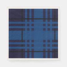 Blaue Juwel-Karopapier-Serviette