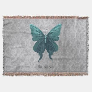 Blaue Juwelen-Schmetterling Decke