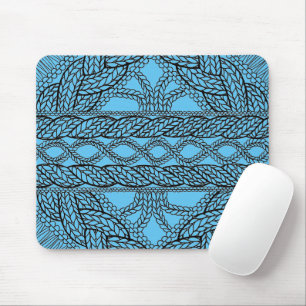 BLAUE KABEL-GESTRICKT Mauspad