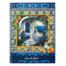 Blaue Kacheln aus sizilianischem Mittelmeer