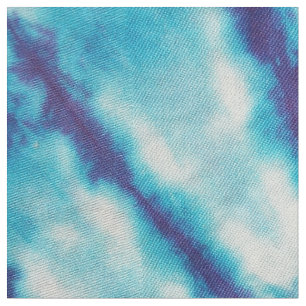 Blaue Kaleidoskop-gefärbte Krawatte Stoff
