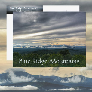 Blaue Kammgebirge North Carolina Dramatischer Himm Postkarte