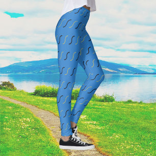 Blaue Kämpfe Leggings