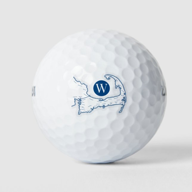 Blaue Kapuze Golfball (Vorderseite)