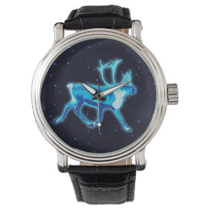 Blaue Karibik (Reindeer) Armbanduhr