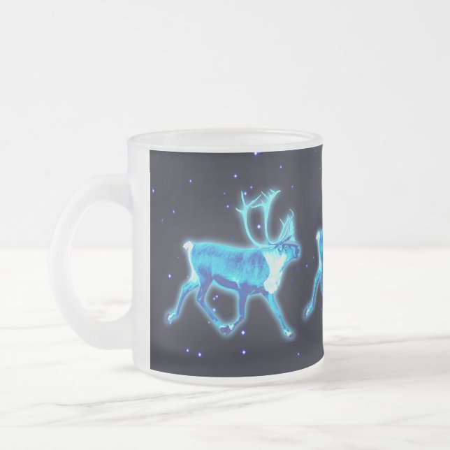 Blaue Karibik (Reindeer) Mattglastasse (Links)