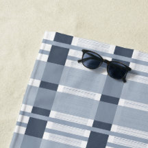 Blaue Karierte Weaves