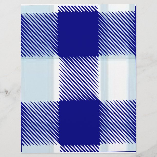 Blaue Karo-Schreibpapier (Vorderseite)