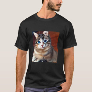Blaue Katze Kitten Kätzchen Süße und niedliche Ka T-Shirt
