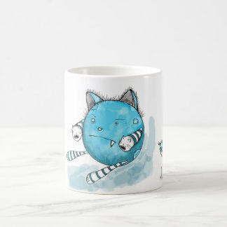 Blaue Katze - Monster-Tasse Tasse