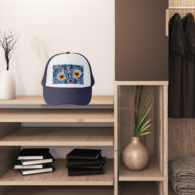 Blaue Katze Truckerkappe (Von Creator hochgeladen)