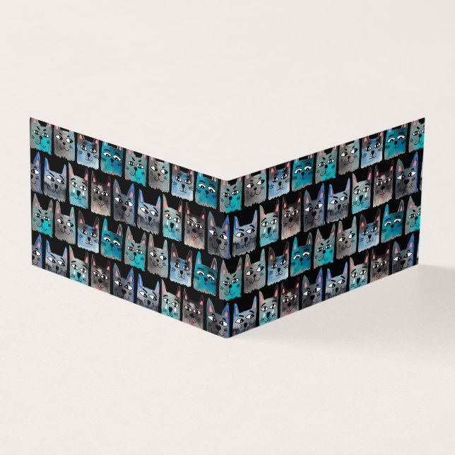 Blaue Katzen (Vorderseite)