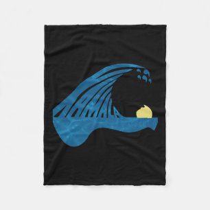 Blaue Katzen schwingen für Kamala Funny Trump Blue Fleecedecke