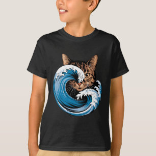 Blaue Katzen wellen nach Kamala Funny Blue Wave of T-Shirt