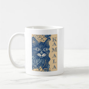 Blaue Katzen wellen nach Kamala Kaffeetasse