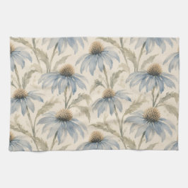 Blaue Kegelblumen-Aquarell-Servietten - Cottage Ga Geschirrtuch