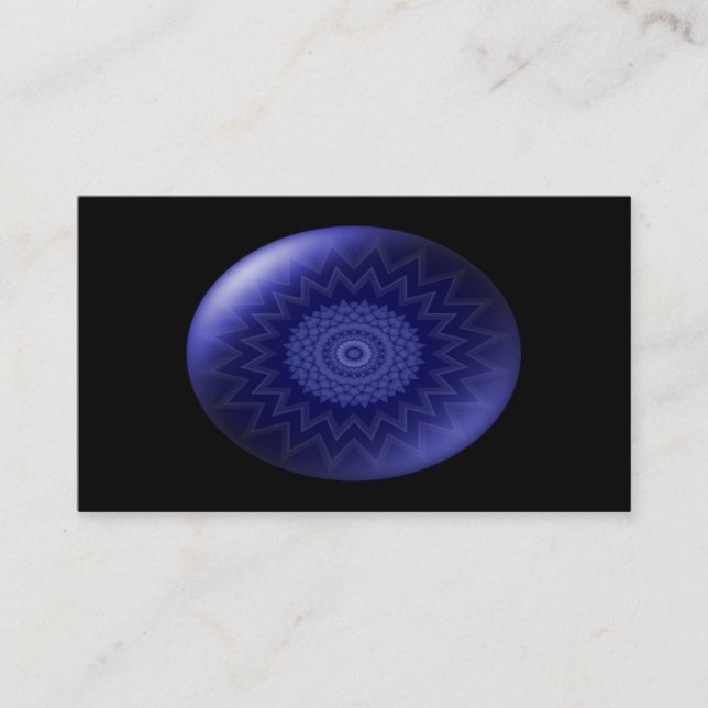 Blaue Kehle Chakra Visitenkarte (Vorderseite)