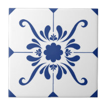 Blaue Keramik Tile