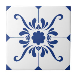 Blaue Keramik Tile Fliese