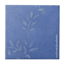 Blaue Keramik Tiles Fliese