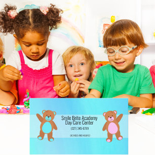 Blaue Kindertagesstätte Visitenkarte