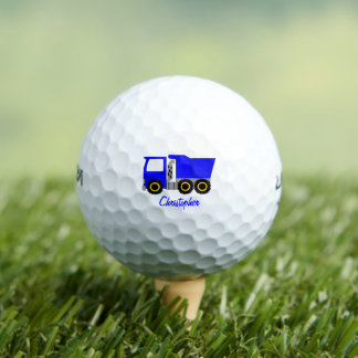Blaue Kippwagen-Design Golfball