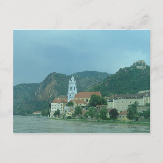 Blaue Kirche in Dürnstein Postkarte (Vorderseite)