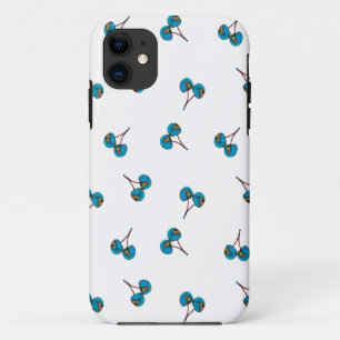 Blaue Kirsche Muster iPhone 11 Hülle