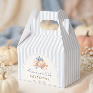 Blaue kleine Kürbis-Herbst-Baby-Party-Geschenkbox Geschenkschachtel