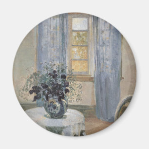 Blaue Klematis im Atelier, Anna Ancher Magnet